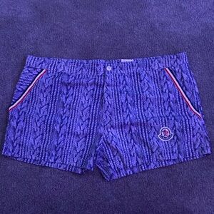 Blue Moncler logo swim shorts size 3 (large)